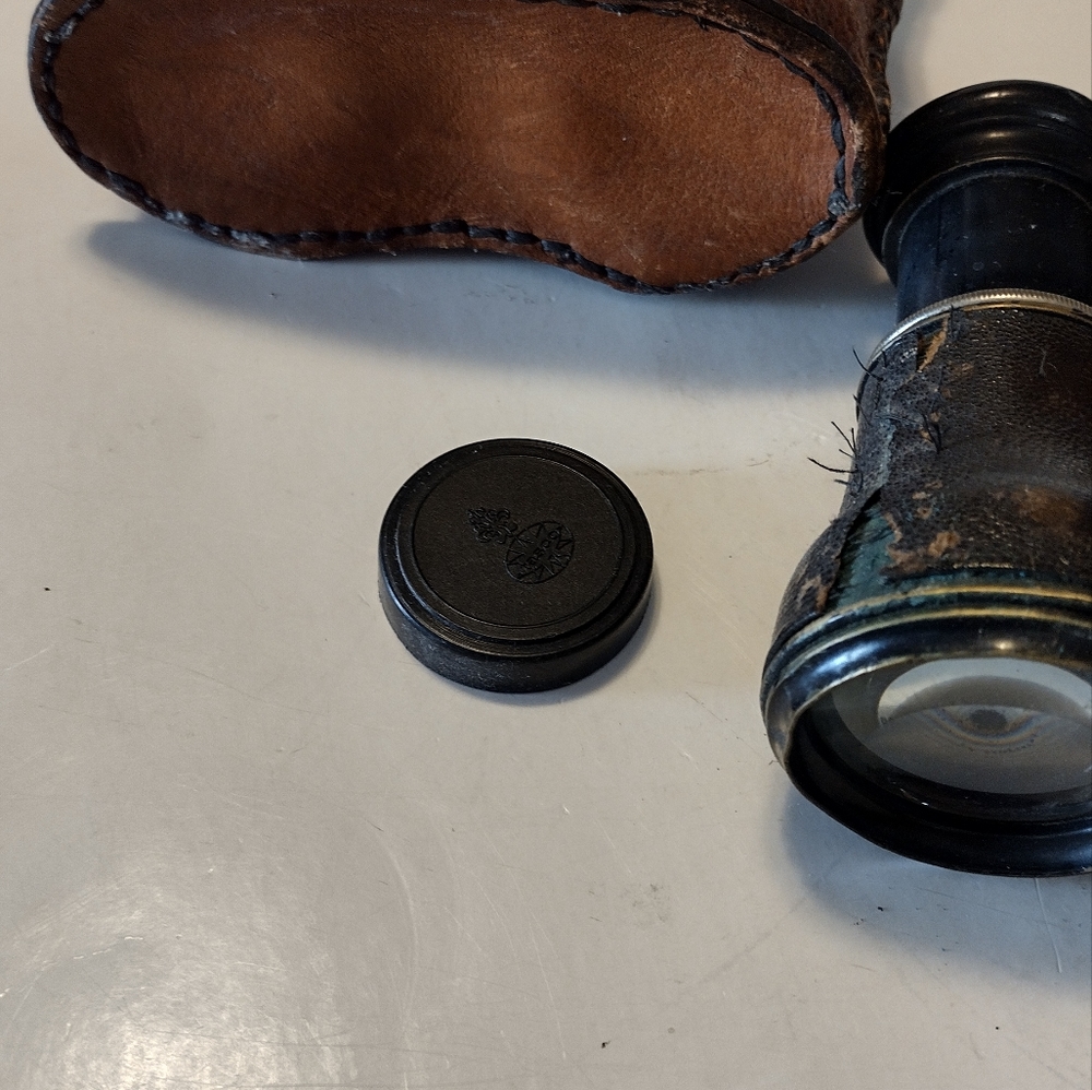 Vintage Pebble Leather Opera/Theater  Lenses Glasses Binoculars - Picture 4 of 10